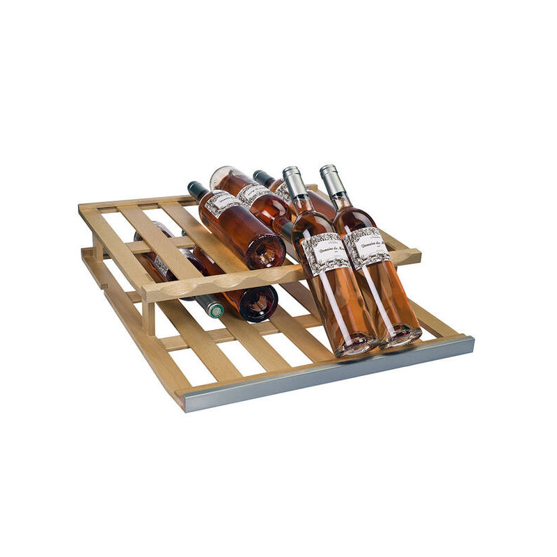 La Sommelière - CLAPRE01 Wooden and stainless steel display shelf