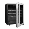  LS24A La Sommelière: Black and Stainless Steel Wine Cellar - 23 Bottles