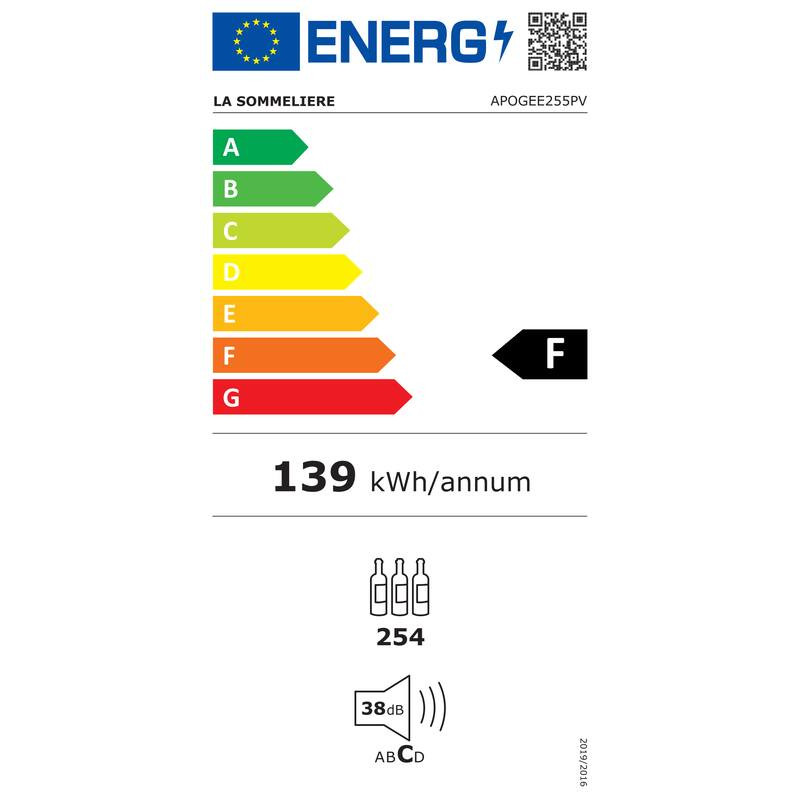 Cave de Vieillissement APOGEE255PV La Sommelière - 254 Bouteilles 