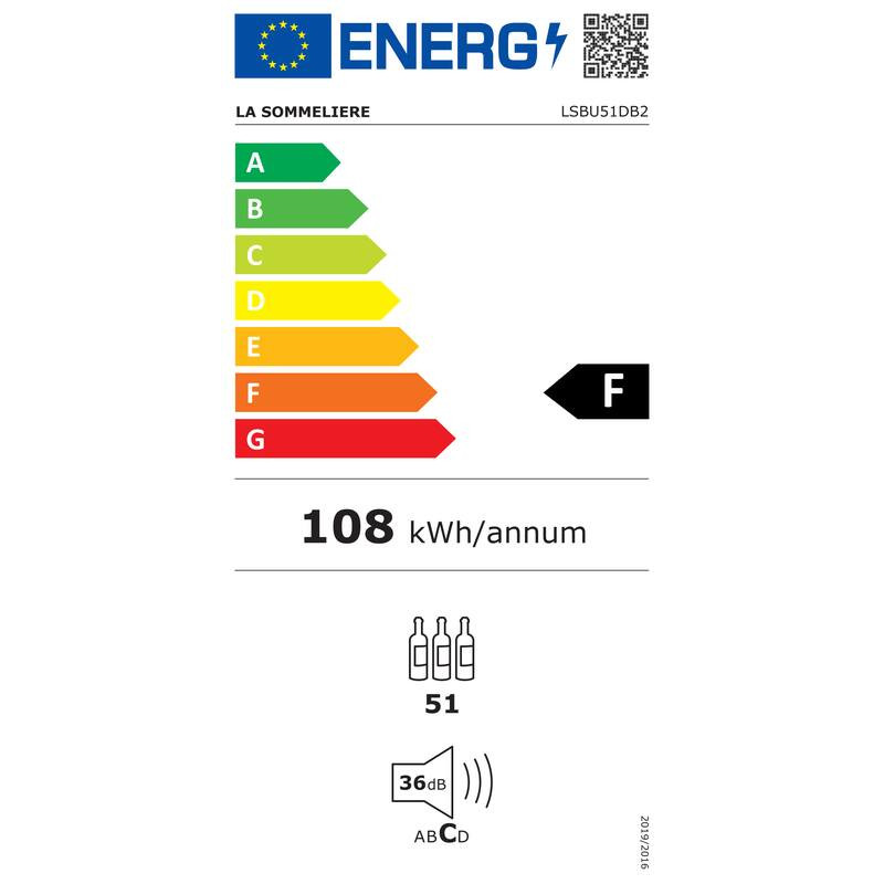  Inbouw Wijnkelder LSBU51DB2 51 Flessen La Sommelière - Elegant Ontwerp